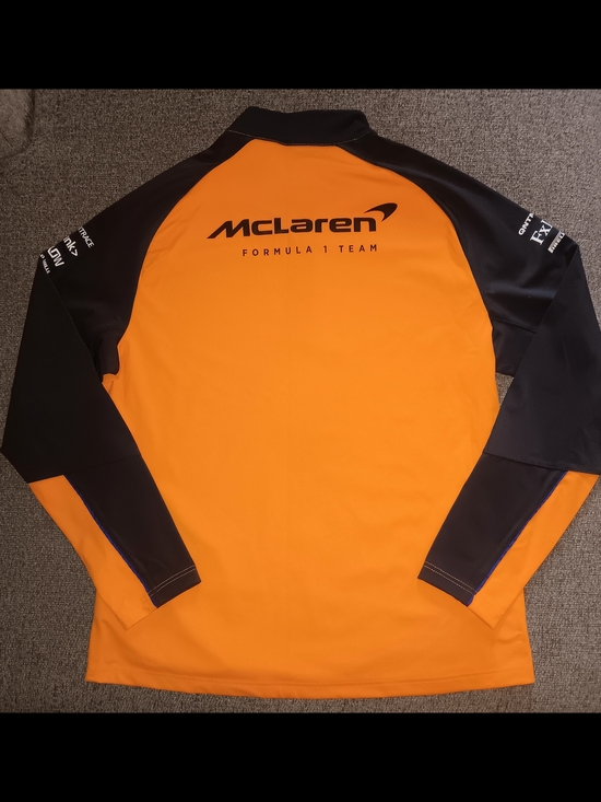 McLaren Orange & Black Utility Half-Zip Jacket - Picture 2 of 5